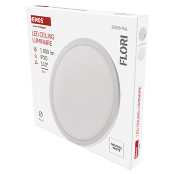 Stropní LED svítidlo FLORI bílá, průměr 30 cm 21