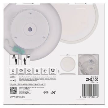 Stropní LED svítidlo FLORI bílá, průměr 30 cm 23