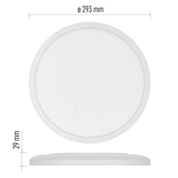 Stropní LED svítidlo FLORI bílá, průměr 30 cm 24