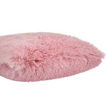 Dekorační polštář  FLUFFI světle růžová 1