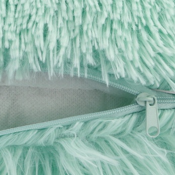 Dekorační polštář  FLUFFI mátová 1