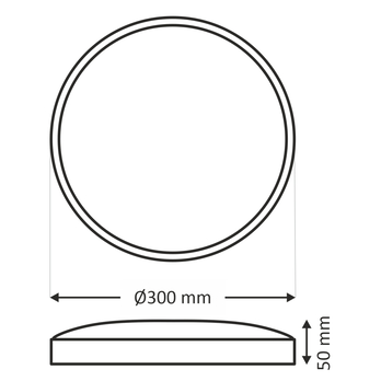 Stropní svítidlo FLUME černá, průměr 30 cm 4