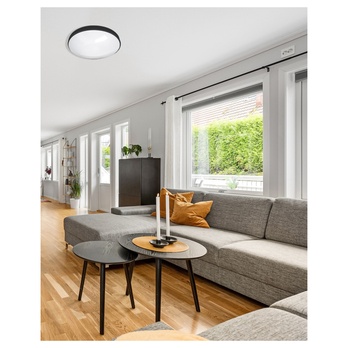 Stropní svítidlo FLUME černá, průměr 45 cm 1