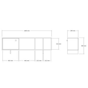 TV komoda FOLSOM borovice atlantic 5