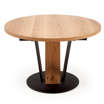 Jídelní stůl FONAS přírodní/černá, šířka 120 cm 3