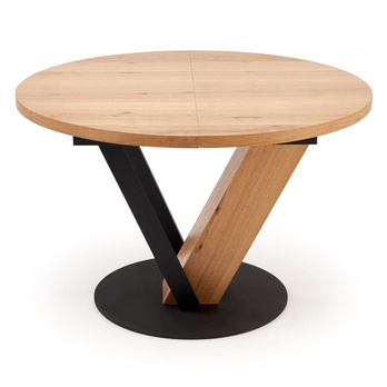 Jídelní stůl FONAS přírodní/černá, šířka 120 cm 4