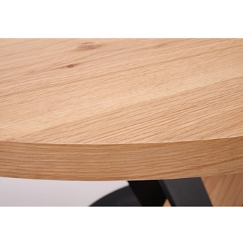 Jídelní stůl FONAS přírodní/černá, šířka 120 cm 7