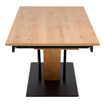 Jídelní stůl FONAS přírodní/černá, šířka 160 cm 3