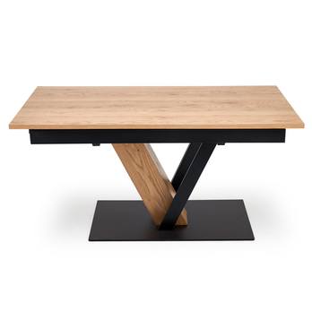 Jídelní stůl FONAS přírodní/černá, šířka 160 cm 4