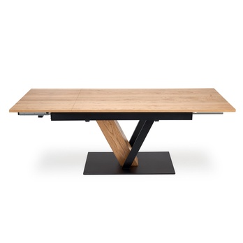 Jídelní stůl FONAS přírodní/černá, šířka 160 cm 5