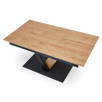 Jídelní stůl FONAS přírodní/černá, šířka 160 cm 7