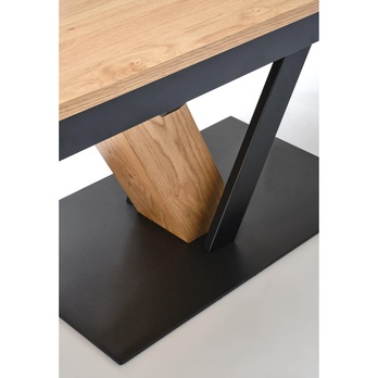 Jídelní stůl FONAS přírodní/černá, šířka 160 cm 8