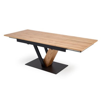 Jídelní stůl FONAS přírodní/černá, šířka 160 cm 2