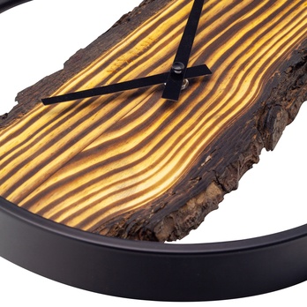 Nástěnné hodiny FOREST dřevo/kov, průměr 30 cm 7