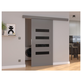 Posuvné dveře FORLI 86 šedá/černá, 86x205 cm 1