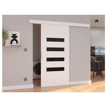 Posuvné dveře FORLI 96 bílá/černá, 96x205 cm 1