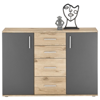 Komoda FORTY 5 dub viking/šedá 3