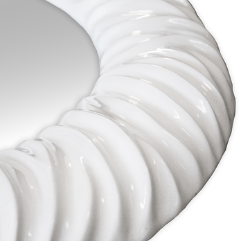 Zrcadlo FP089 bílá, průměr 90 cm 1