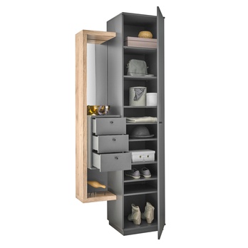 Předsíňová sestava FRAME 1 dub viking/antracitová 4