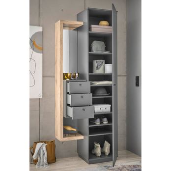 Předsíňová sestava FRAME 1 dub viking/antracitová 7