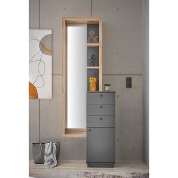 Předsíňová sestava FRAME 2 dub viking/antracitová 1