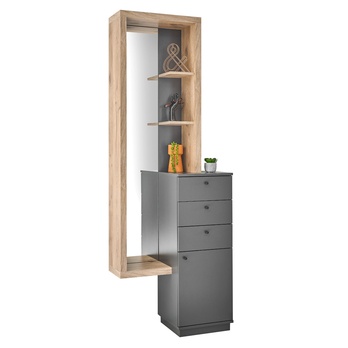 Předsíňová sestava FRAME 2 dub viking/antracitová 2