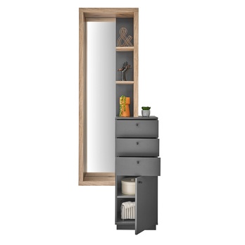 Předsíňová sestava FRAME 2 dub viking/antracitová 4