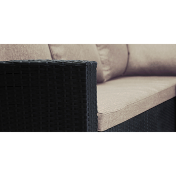 Zahradní set FRANY tmavě hnědá/béžová 2