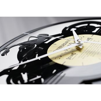 Vinylové nástěnné hodiny FREEDOM MOTOR černá, ⌀  30 cm 1