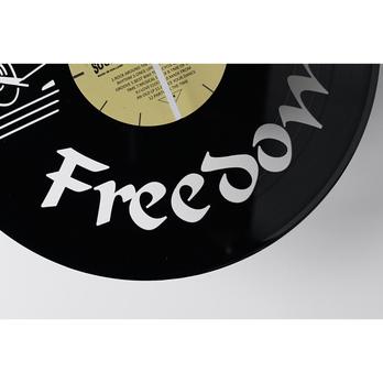 Vinylové nástěnné hodiny FREEDOM MOTOR černá, ⌀  30 cm 2