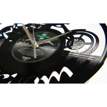 Vinylové nástěnné hodiny FREEDOM MOTOR černá, ⌀  30 cm 3