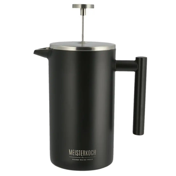 Konvice na kávu  FRENCH PRESS černá, objem 1 l, nerezová ocel 1