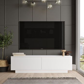 TV komoda FRENK 2 bílá 1