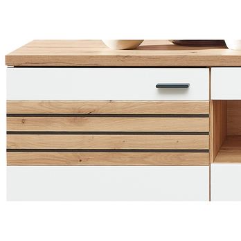 Komoda FRESNO matná bílá/dub artisan 3