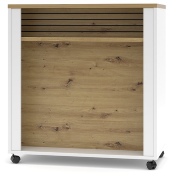 Komoda FRESNO bílá/dub artisan, šířka 105 cm 3