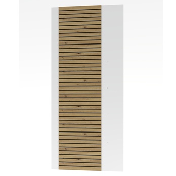 Nástěnný panel FRESNO matná bílá/dub artisan, výška 186 cm 1