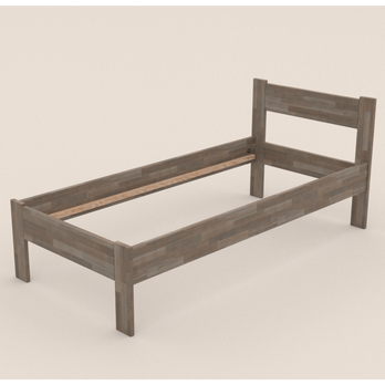 Postel FRIDA I buk/šedá, 100x200 cm 2