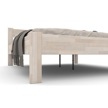 Postel FRIDA II buk/bílá, 180x200 cm 3