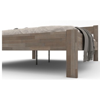 Postel FRIDA II buk/šedá, 160x200 cm 4