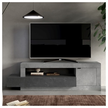 TV komoda  FRIDA beton/šedá 1