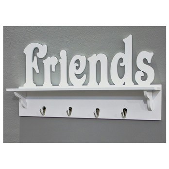 Věšák na kabáty FRIENDS bílá 1