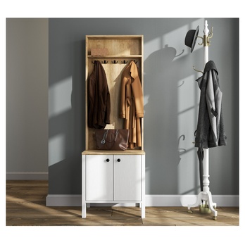 Předsíňová sestava FRNO 1 přírodní/bílá 2