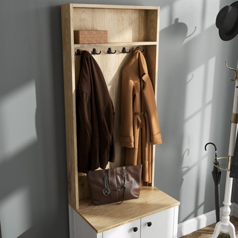 Předsíňová sestava FRNO 1 přírodní/bílá 4