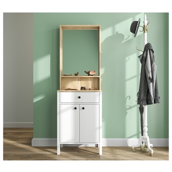 Předsíňová sestava FRNO 2 přírodní/bílá 1