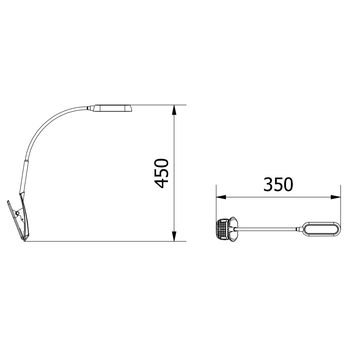 Stolní LED lampa FROGY bílá 1