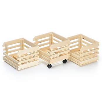 Uložné boxy na ovoce a zeleninu FRUITS přírodní jedle 8