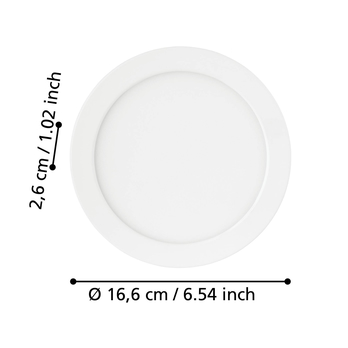 Zápustné LED svítidlo FUEVA 2 bílý kov, 3000K 2