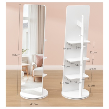 Otočné zrcadlo FULL bílá 5