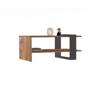 Konferenční stolek FUNDA přírodní/antracitová 2