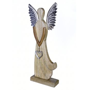 Dřevěný anděl GABRIEL výška 36 cm 2